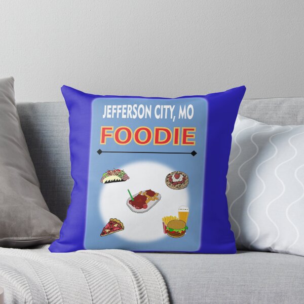 Item preview, Jefferson City, MO - Foodie - Light Blue Background designed and sold by ThisNThatImages.