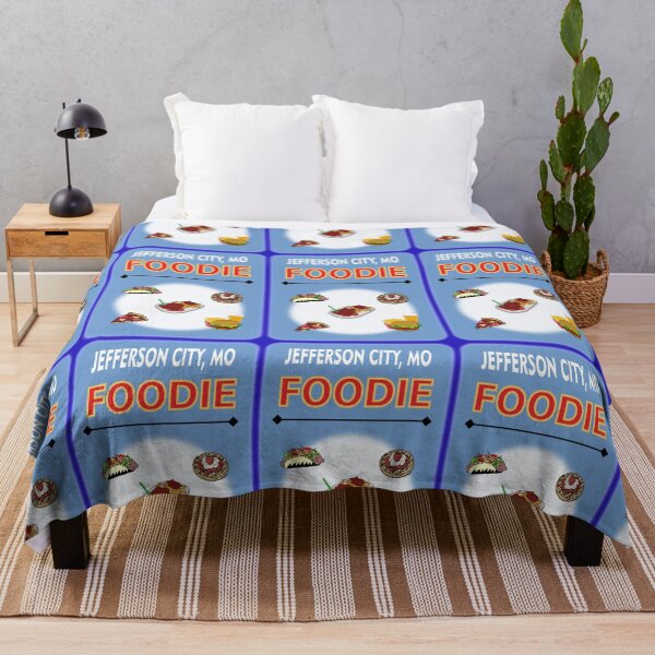 Item preview, Jefferson City, MO - Foodie - Light Blue Background designed and sold by ThisNThatImages.