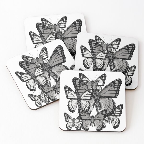 Item preview,  BLACK & WHITE ART,MONARCH ART,BUTTERFLIES ABSTRACT PATTERN designed and sold by sharlesart.