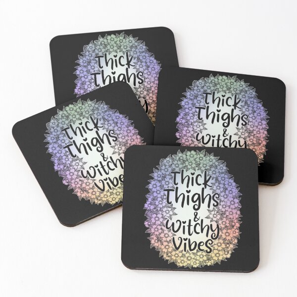 Item preview, Thick thighs witchy vibes cheeky fun saying designed and sold by stickypixie.