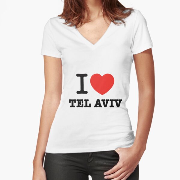 i love Tel Aviv Fitted V-Neck T-Shirt