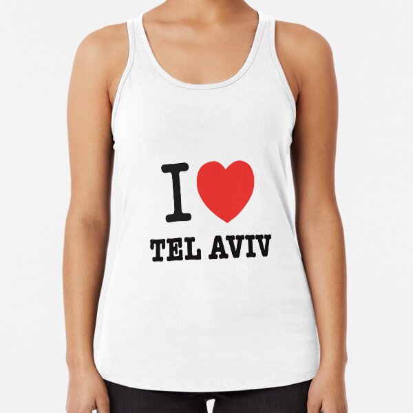i love Tel Aviv Racerback Tank Top