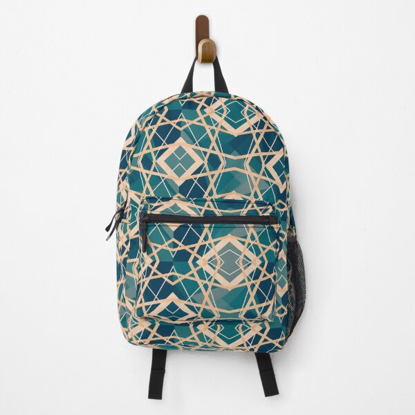 Item preview, Geometric Abstract Pattern in Blue and Gold designed and sold by jociart.