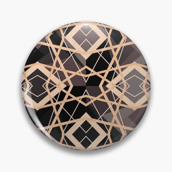 Item preview, Geometric Abstract Pattern in Black and Gold designed and sold by jociart.