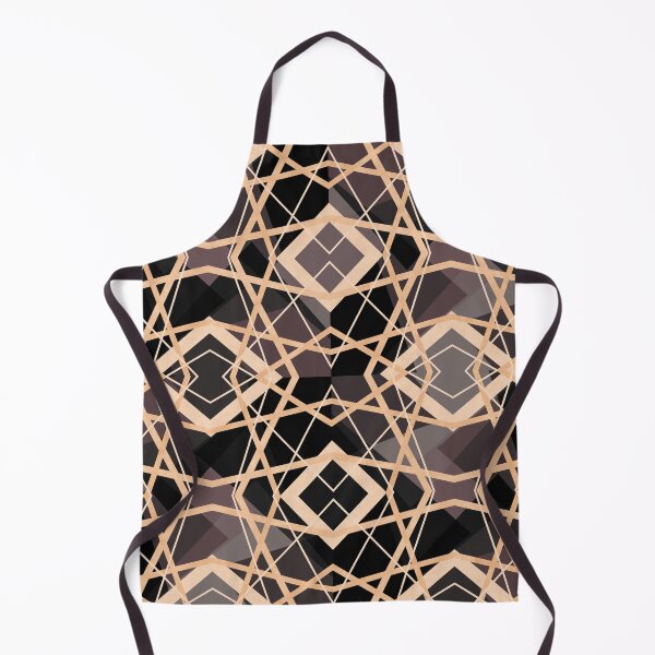 Item preview, Geometric Abstract Pattern in Black and Gold designed and sold by jociart.