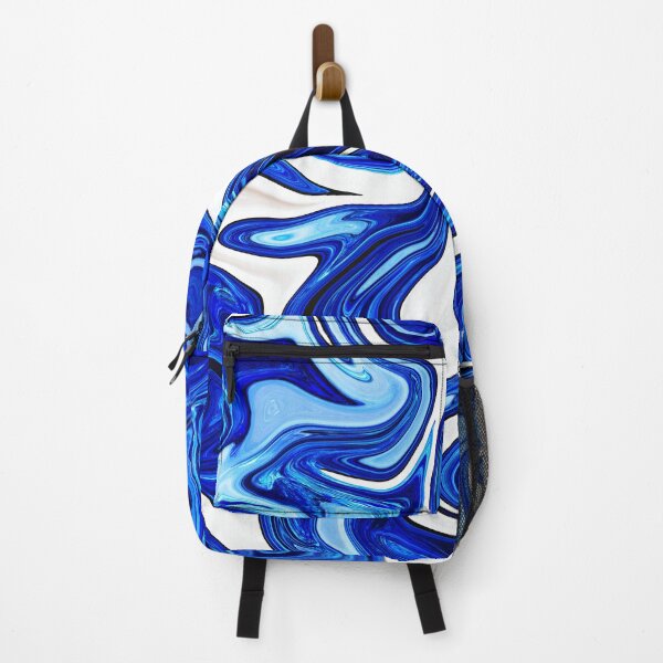 Item preview, Navy Blue & White Abstract Marble designed and sold by Flydea.