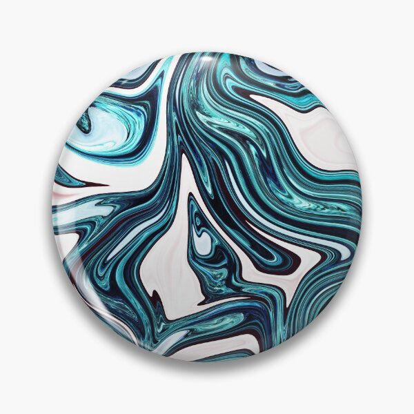 Item preview, White & Turquoise Liquid designed and sold by Flydea.