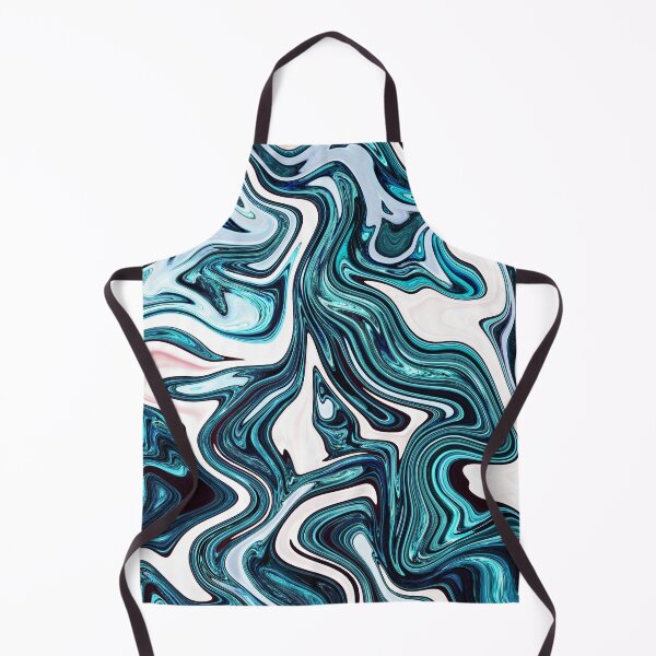 Item preview, White & Turquoise Liquid designed and sold by Flydea.