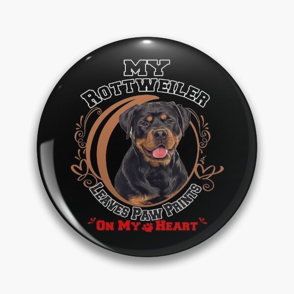 Item preview, Rottweiler Dog Owner Paw Prints On My Heart Design designed and sold by fantasticdesign.