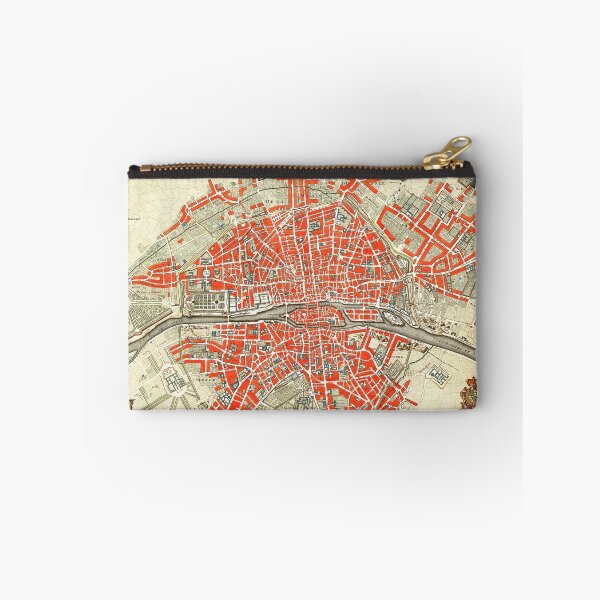 Item preview, Paris vintage old map print designed and sold by maxigold.