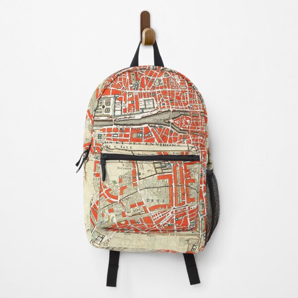 Item preview, Paris vintage old map print designed and sold by maxigold.
