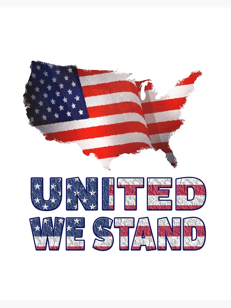 United We Stand Memorial Day America Flag | Art Board Print