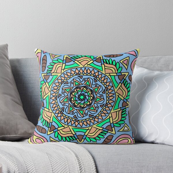 Item preview, Mandala rosa amarillo azul designed and sold by Asila ALhinai.