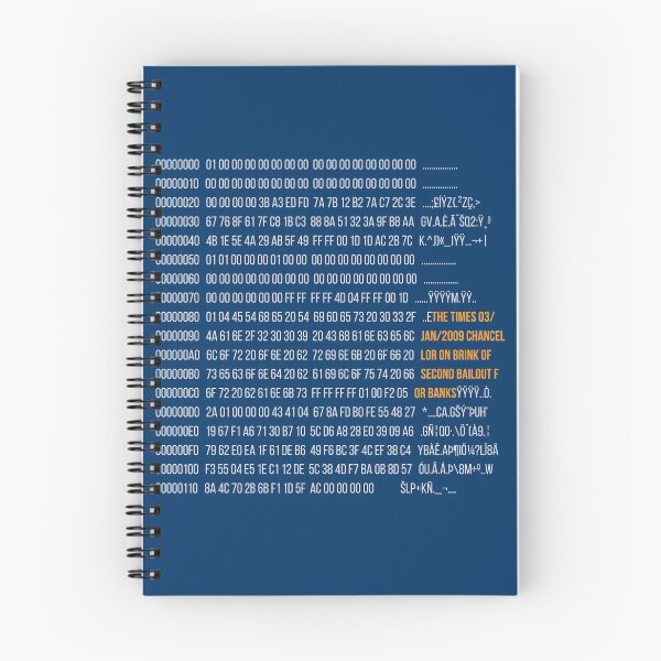 Item preview, Bitcoin Genesis Block by Satoshi Nakamoto Message 2009 designed and sold by ravishdesigns.