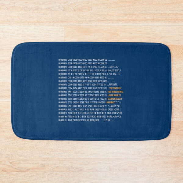 Item preview, Bitcoin Genesis Block by Satoshi Nakamoto Message 2009 designed and sold by ravishdesigns.