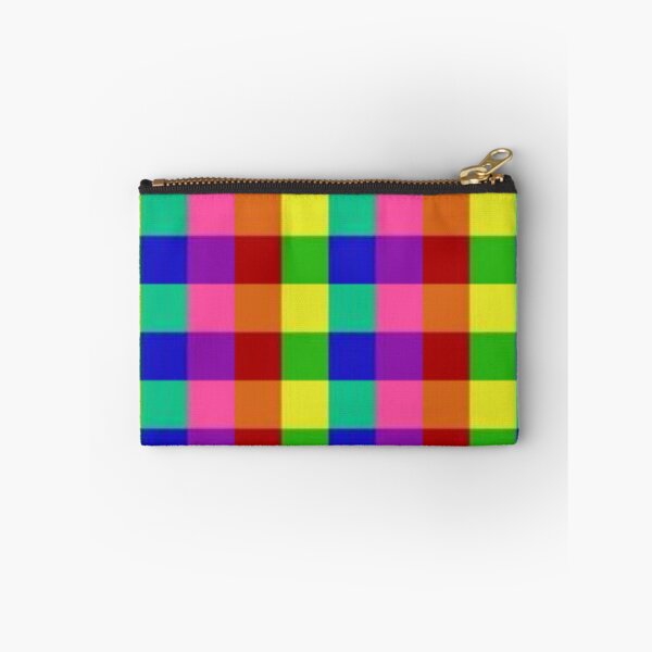 Item preview, Rainbow Checkerboard Gingham Print Pattern designed and sold by TheCatmeow2000.