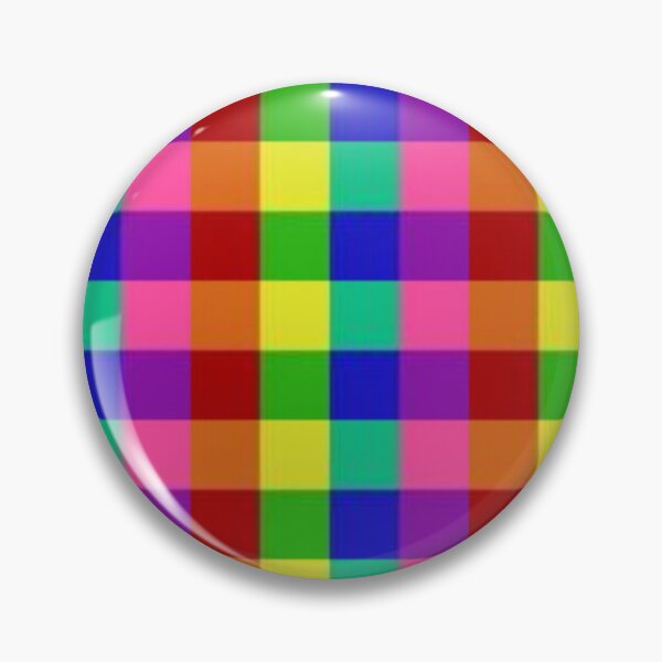 Item preview, Rainbow Checkerboard Gingham Print Pattern designed and sold by TheCatmeow2000.