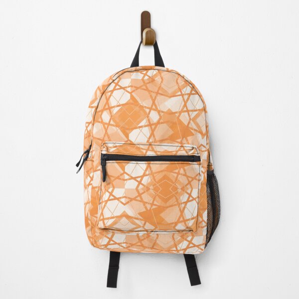 Item preview, Geometric Abstract Pattern in White and Orange designed and sold by jociart.