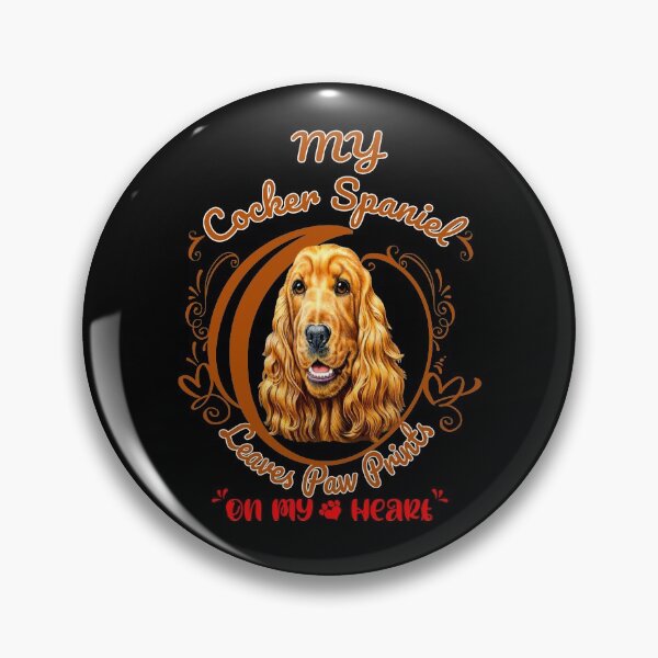 Item preview, Cocker Spaniel Dog Owner Paw Prints On My Heart Design  designed and sold by fantasticdesign.