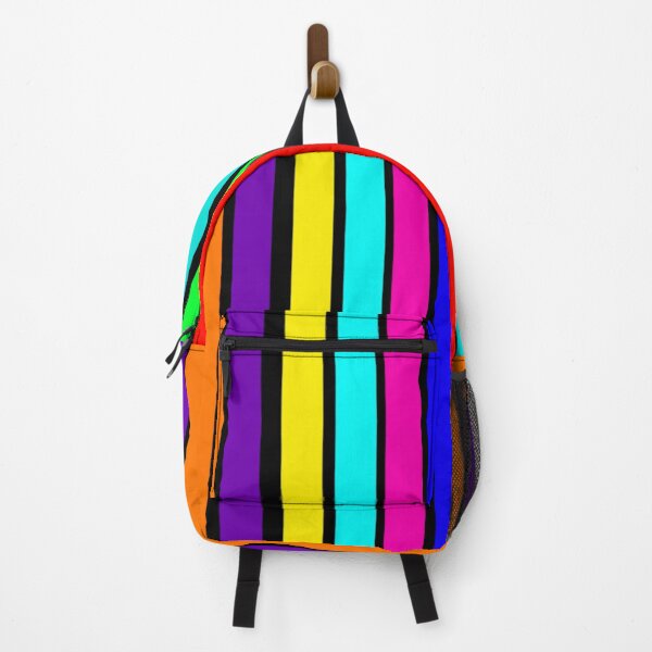 Item preview, Stripes bright colors with black background designed and sold by Rachel the Artist .