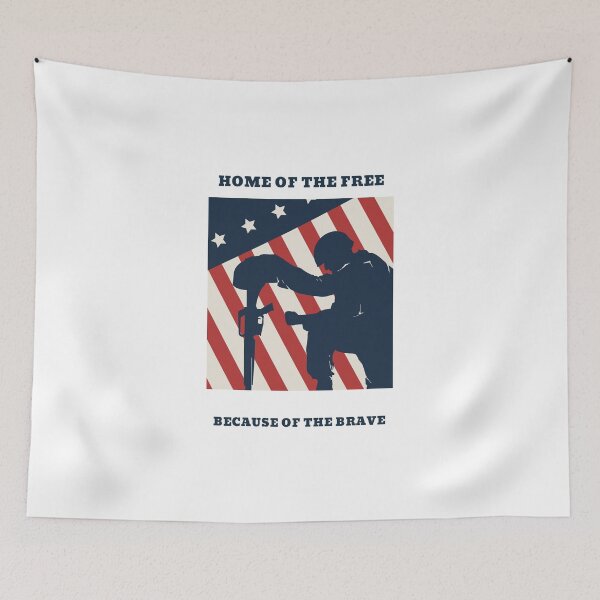 Item preview, Home of the Free Memorial Day Fallen Soldier designed and sold by davestees506.