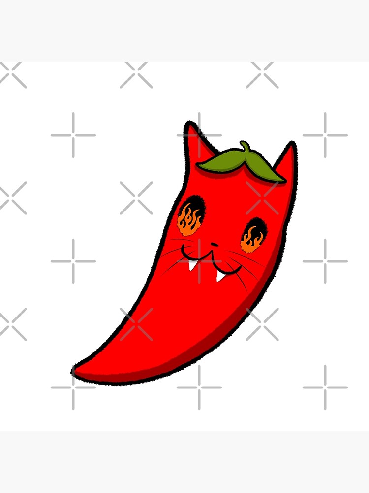 "Chili Pepper Kitty" Poster for Sale by hannartistic Redbubble