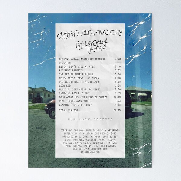 Kendrick Lamar - Good Kid, M.A.A.D. City (2LP) Vinyl Record – Indie Vinyl  Den