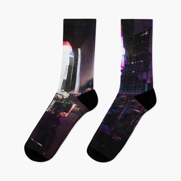 Item preview, Abstract Dark Solarpunk Neon City designed and sold by BioDigital-Jazz.