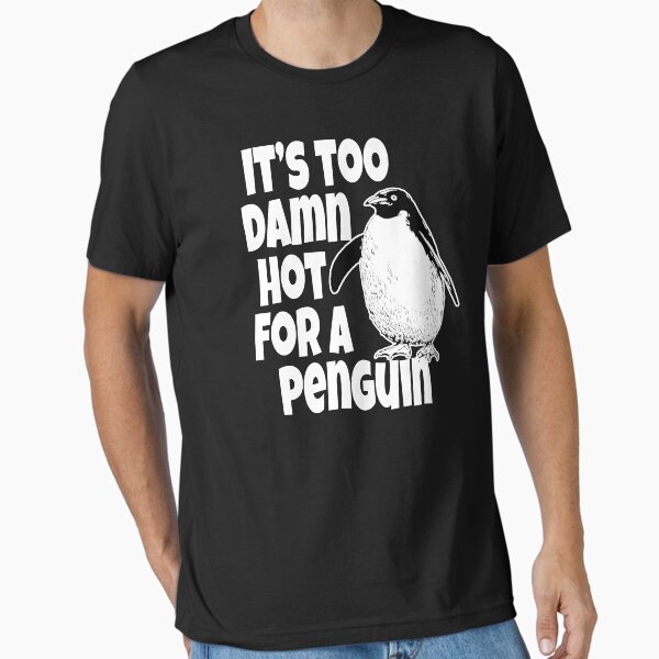Vista previa del artículo con la obra «Hace demasiado calor para un pingüino», diseñado y vendido por everything-shop.