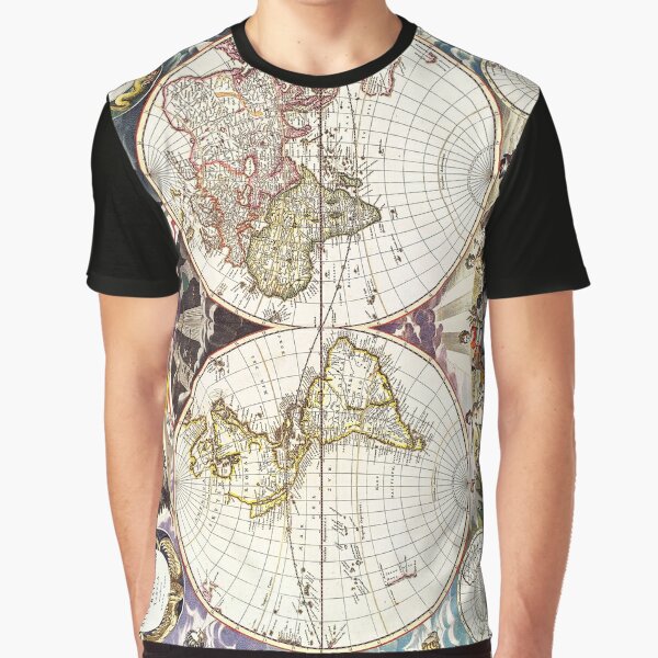 Mens Outdoor Sport Earth Vintage Retro World Map Tank Top Vest T-Shirt Fast Drying Stylish Sleeveless Tee 