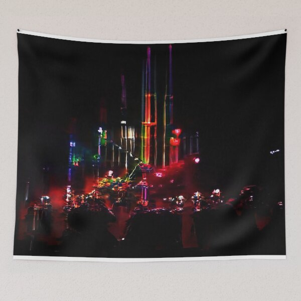 Item preview, Abstract Rainbow Cyberpunk City designed and sold by BioDigital-Jazz.
