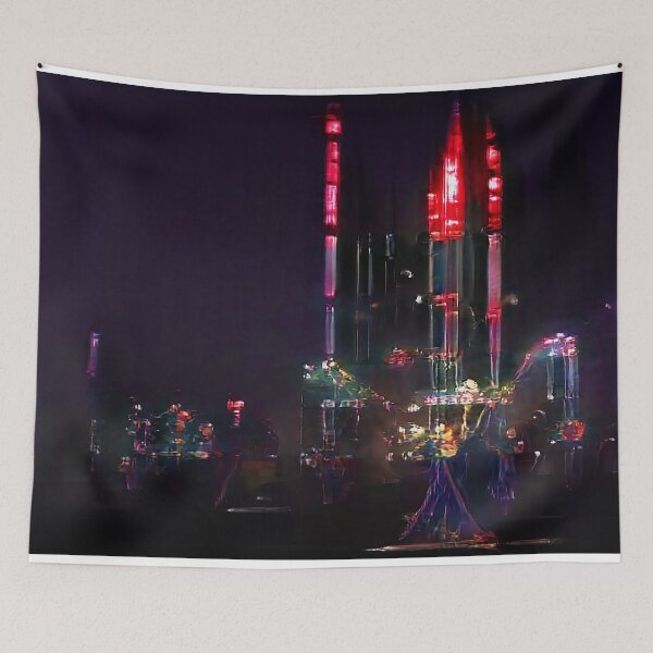 Item preview, Neon Cyber Skyscrapers designed and sold by BioDigital-Jazz.
