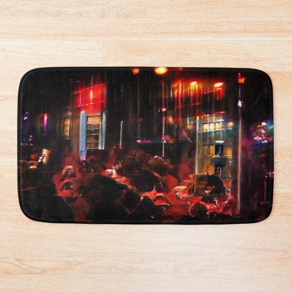 Item preview, AI Abstract Cyberpunk Market designed and sold by BioDigital-Jazz.