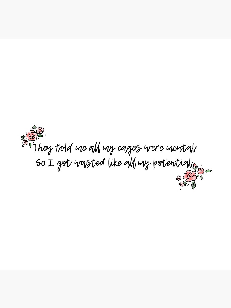 Taylor Swift Lyrics Sticker for Sale by Mkshoun