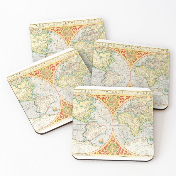 Item preview, Historical World Map cartography vintage designed and sold by maxigold.