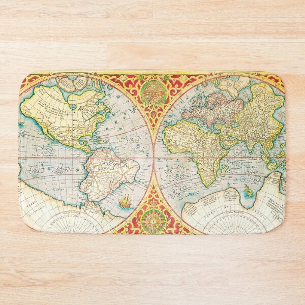 Item preview, Historical World Map cartography vintage designed and sold by maxigold.