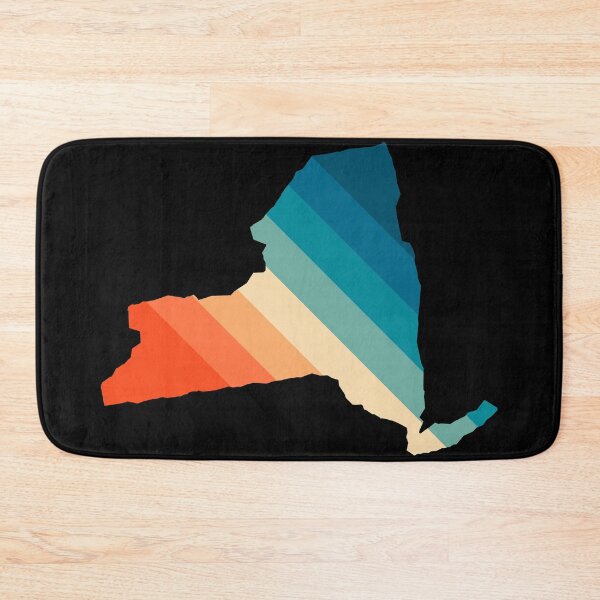 Item preview, New York State Retro Map designed and sold by Texterns.