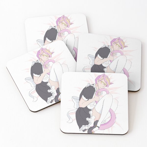 Item preview, Cat Nighteye Pillow (Maid Version) designed and sold by abaikgirl.