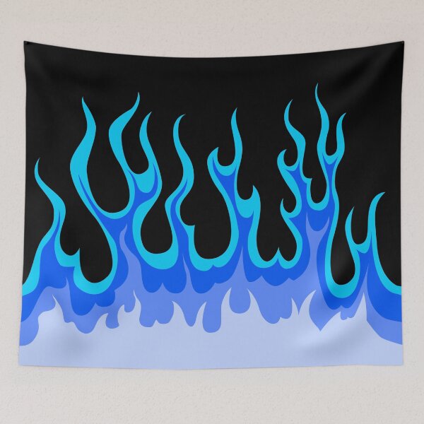 Item preview, fire hot rod blue designed and sold by cat poe.
