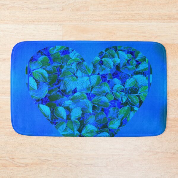 Item preview, A Heart Made of Blue and Green Dogwood Leaves designed and sold by Twittlefish.