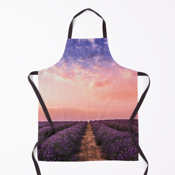 Item preview, Lavender Flower Field Under Pink Sky designed and sold by hutamaAdi98.