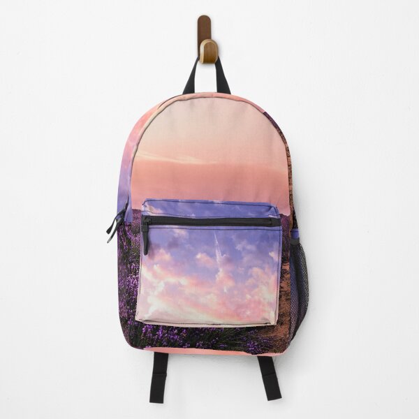 Item preview, Lavender Flower Field Under Pink Sky designed and sold by hutamaAdi98.