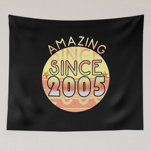 Item preview, Amazing since 2005 // Sunset Birthday Design designed and sold by PGPshop.