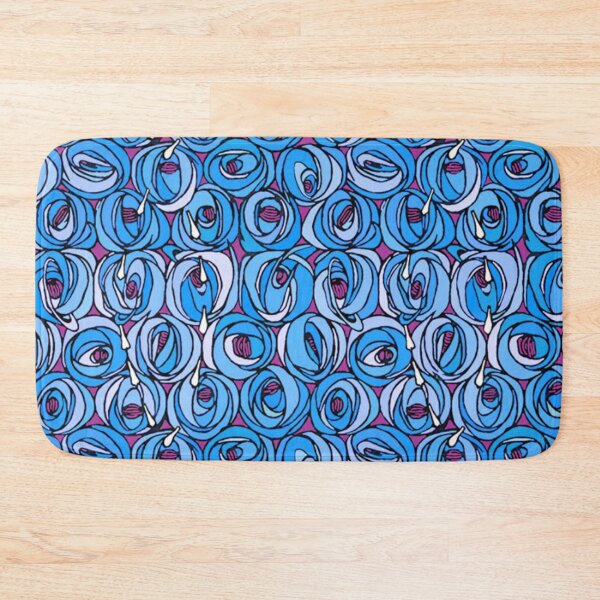 Item preview, Charles Rennie Mackintosh flowers design, blue, white,red designed and sold by Vivanne-art.