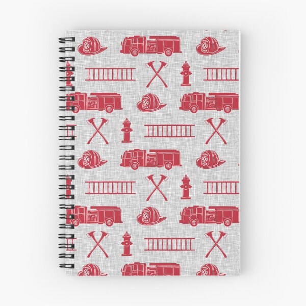 Item preview, firefighter - red on grey designed and sold by littlearrow.