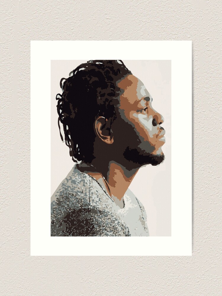 Alternate view of KENDRICK LAMAR - PORTRAIT ILLUSTRATION Art Print