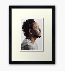 KENDRICK LAMAR - PORTRAIT ILLUSTRATION Framed Print