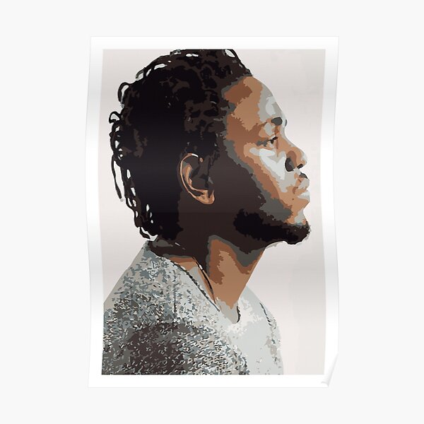 KENDRICK LAMAR - PORTRAIT ILLUSTRATION Poster