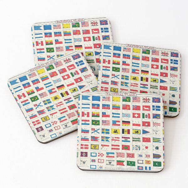 Item preview, National Flags - vintage poster designed and sold by maxigold.