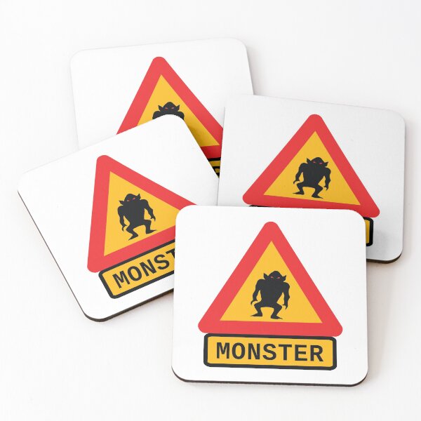 Item preview, Warning monster vector image designed and sold by binti163.